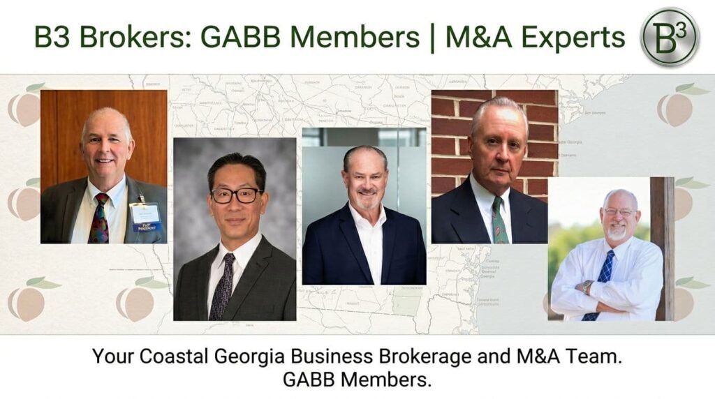 B3 Best Business Brokers, Georgia Association of Business Brokers GABB Members, Dean Burnette, David W. Siu, Brian Judson, Michael Gay, and Keith Turner