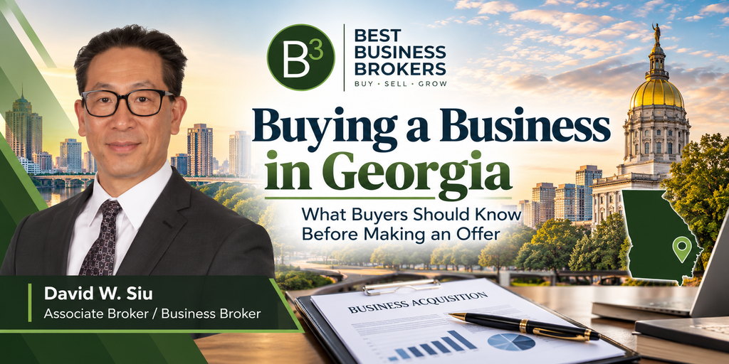 Buying a business in Georgia with David W. Siu of B3 Brokers
